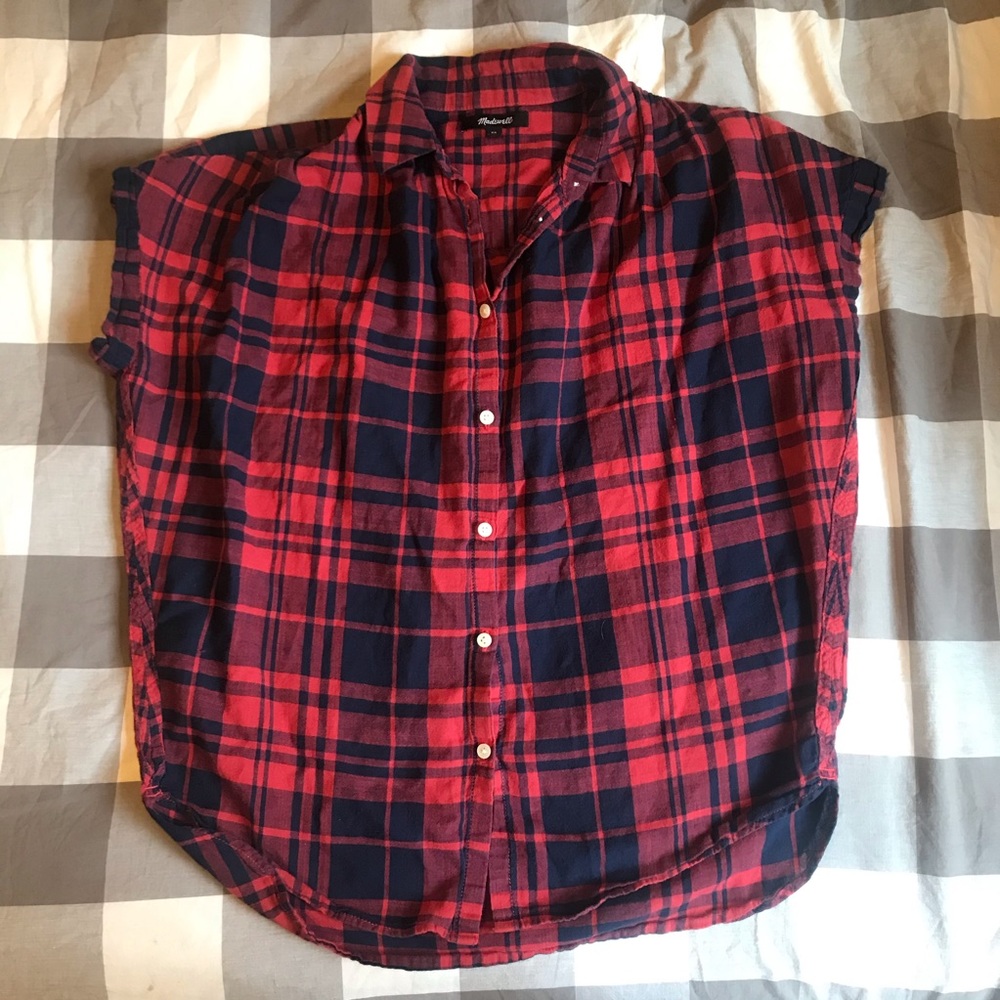 Madewell Plaid button up